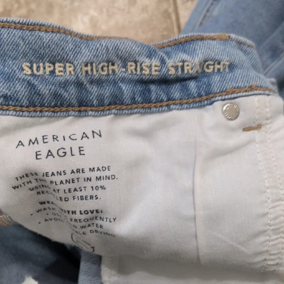 American Eagle Outfitters Light Blue Stretch Denim - Picture 4 of 5